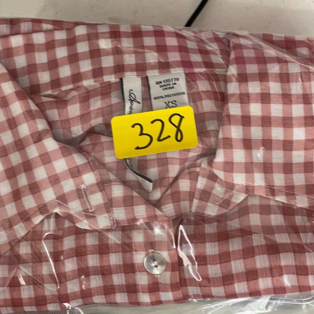 American Rag Women's Long Sleeve Top Blouse Button Down Sheer Sz XSmall - Picture 8 of 8